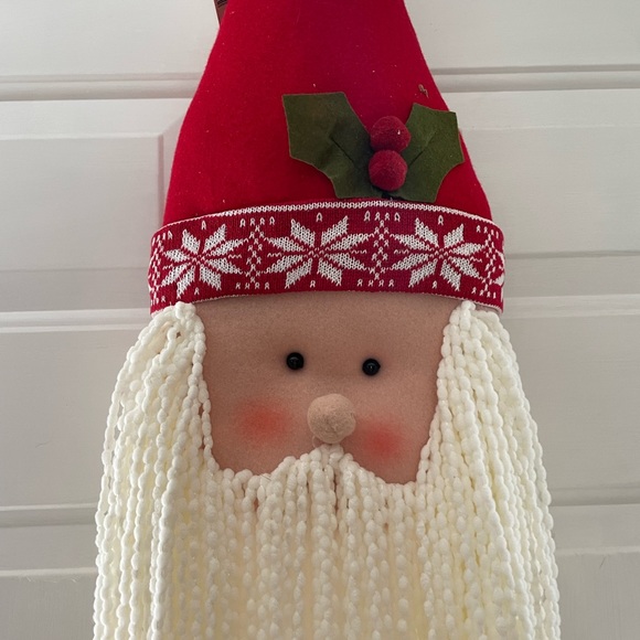 NWT HUGE 36" Plush Hanging Santa Head Decor - Picture 8 of 16